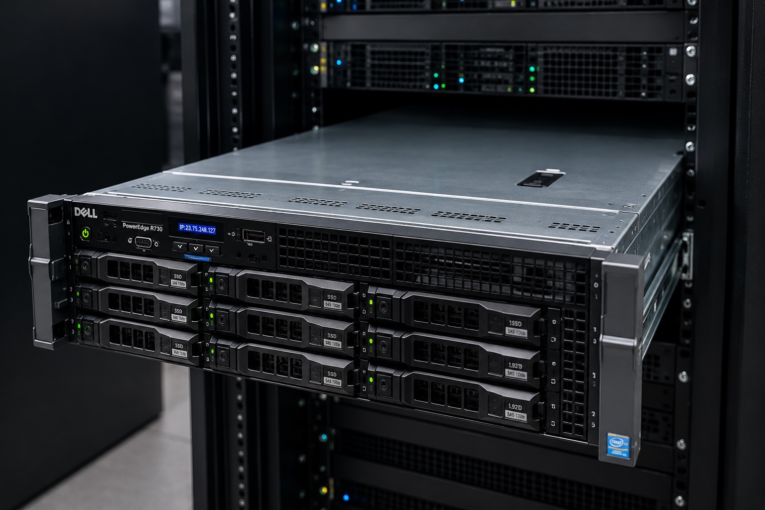 Rack server in data center